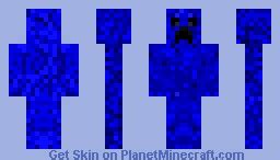 Blue Creeper Minecraft Skin