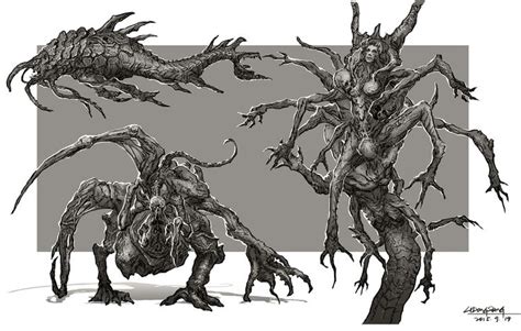 ArtStation - 5DAYS OF MONSTERS, dongsheng li | Mythical creatures art, Monster design, Monster art