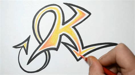 How to Draw Graffiti Letters - K | Graffiti drawing, Wildstyle graffiti, Graffiti lettering