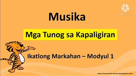 Mula Sa Tunog Ng Kalikasan