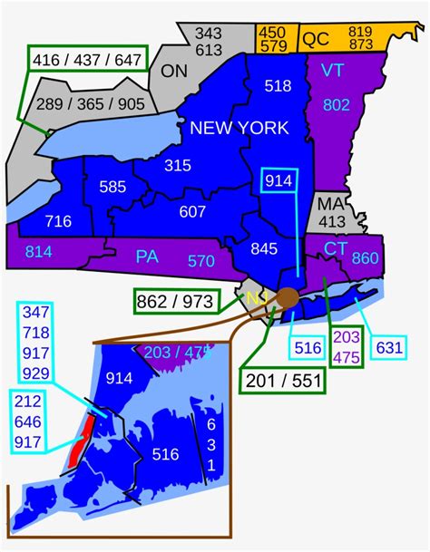 New York Area Codes All City Codes - Bank2home.com