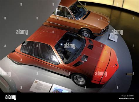 Exhibits in the BMW Museum in Munich, Germany, which is dedicated to ...