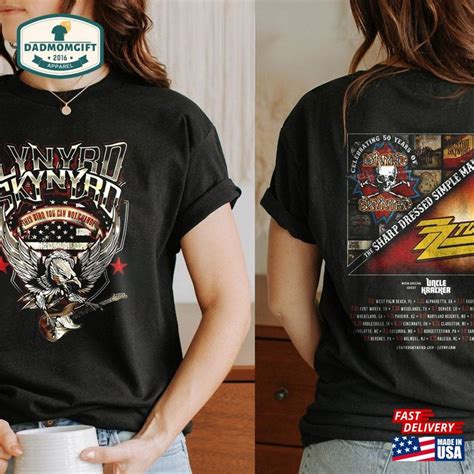 Lynyrd Skynyrd Tour 2023 Shirt The Sharp Dressed Simple Man Classic Tee Official Merchandise ...