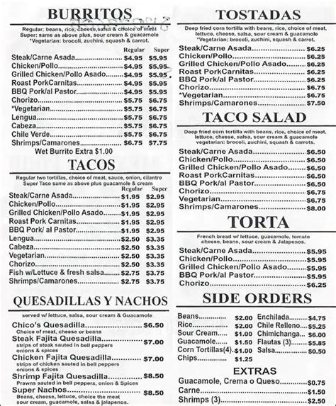 Taqueria Los Amigos Menu, Menu for Taqueria Los Amigos, Vallejo, Vallejo - Urbanspoon/Zomato