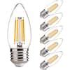 FLSNT 60-Watt Equivalent Dimmable E26 LED Candelabra Bulbs, B11 LED ...