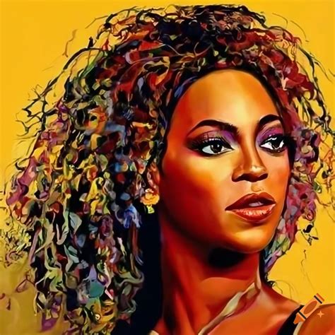 Painting of beyonce