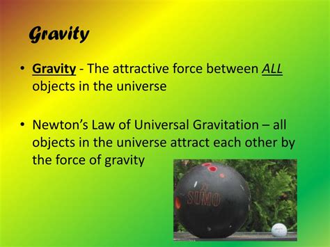 Gravity Science 6 Ppt