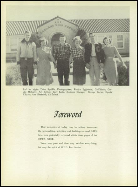 1951 Garland High School Yearbook | High school yearbook, Yearbook, Yearbook photos