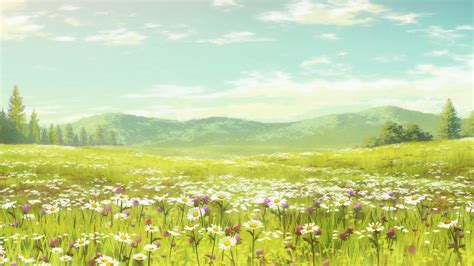 Anime Flower Field Wallpapers - Top Free Anime Flower Field Backgrounds - WallpaperAccess