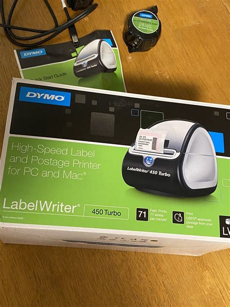 Dymo LabelWriter 450 Turbo Thermal Label Printer - Black (1750283) Works Great | eBay