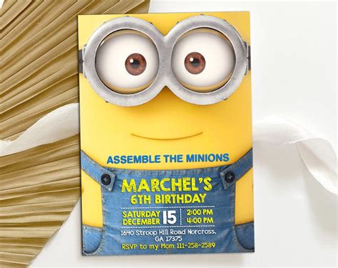 Minions Invitations