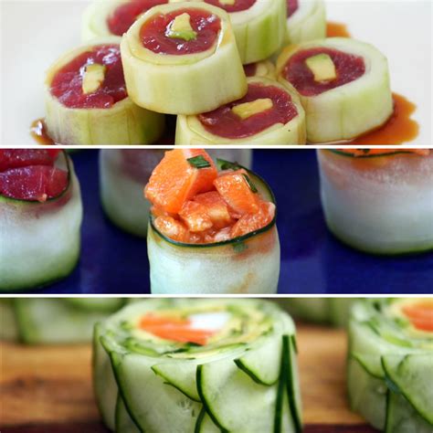 Cucumber Sushi Rolls - Cooking TV Recipes