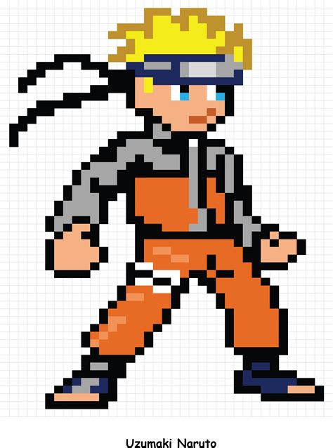 Microsoft Excel Pixelated Anime Characters O Png Anime - Easy Pixel Art ...