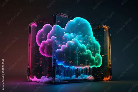 Cloud Computing Creative Illustration. Cloud Package, Cloud Services ...