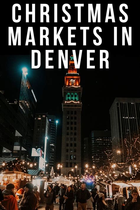 christmas markets in denver with text overlay