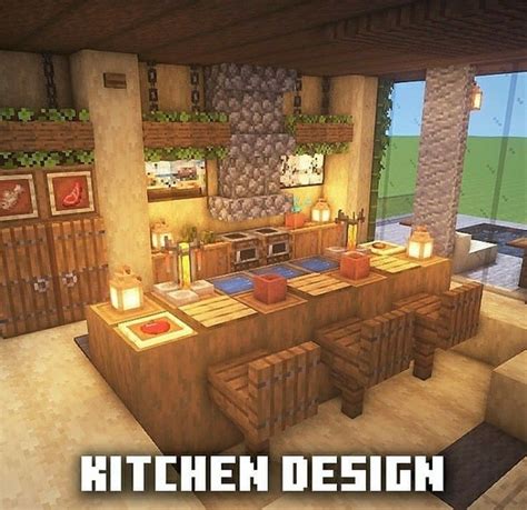 minecraft kitchen in 2024 | Minecraft houses, Cute minecraft houses, Minecraft house designs