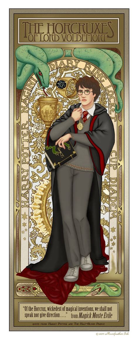 Art Post: The Horcruxes of Lord Voldemort | Harry potter illustrations ...