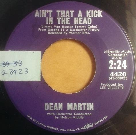 Dean Martin - Ain't That A Kick In The Head (1960, Vinyl) | Discogs