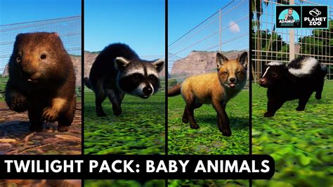 Planet Zoo Twilight Pack - All The New Baby Animals | Showcase | - YouTube