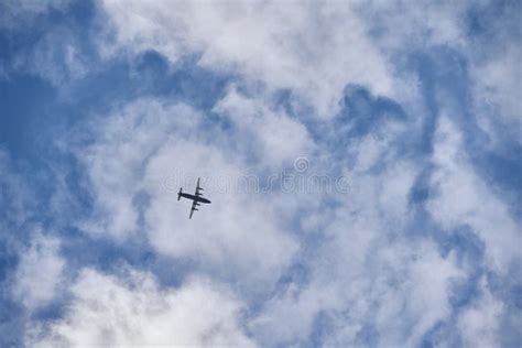 Flying Plane in the Blue Sky Stock Photo - Image of liquid, cool: 146225236