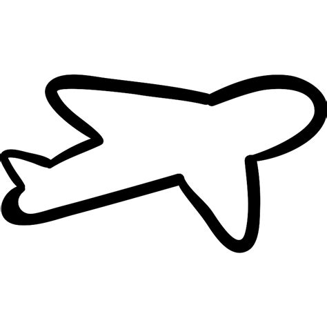 Airplane Outline Vector SVG Icon - SVG Repo