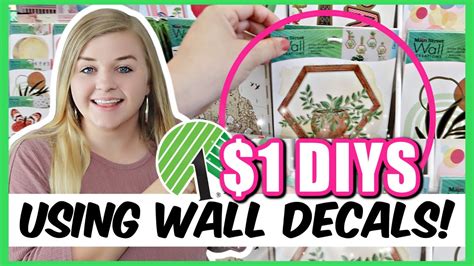 Genius Ways to Use DOLLAR TREE WALL DECALS! | Dollar Tree DIYS (you ...