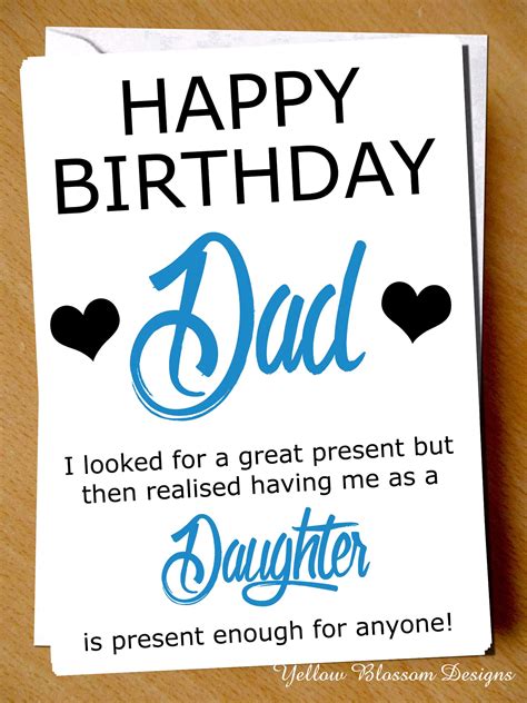 Birthday Cards For Dad From Daughter Printable - Printable Word Searches