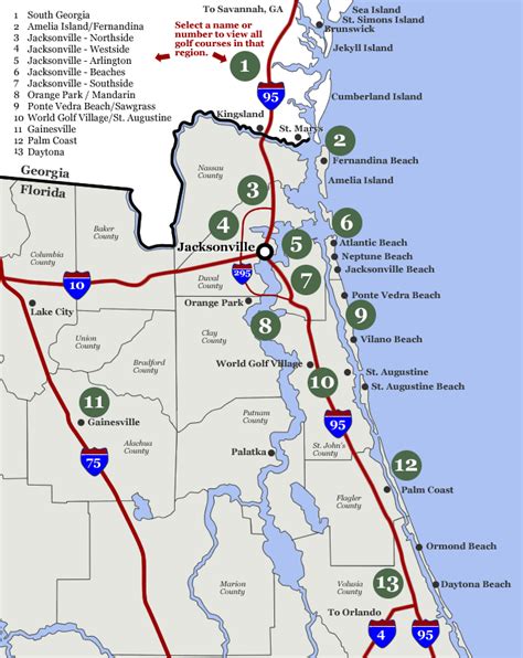 Golf Courses In Florida Map - Jacki Letizia