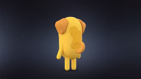 Cute Cartoon Dog 3D Model - TurboSquid 1632996