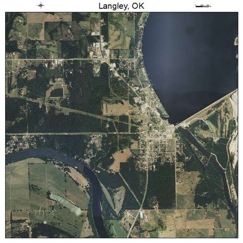 Aerial Photography Map of Langley, OK Oklahoma