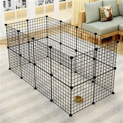 Buy Goodworld Pet Playpen, Small Animal Cage Indoor Portable Metal Wire Yard Fence for Small ...