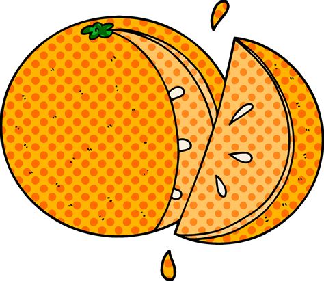 cartoon orange slice 12457374 Vector Art at Vecteezy