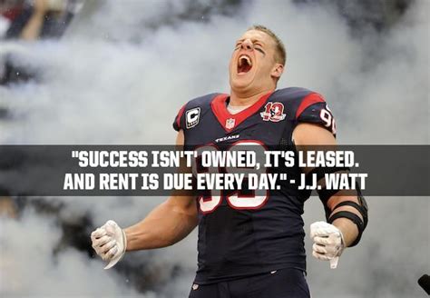 [Image] Great way to think about success from future Hall of Fame inductee, J.J. Watt. | Athlete ...