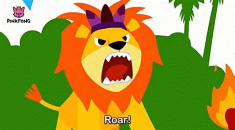 Roar Pinkfong GIF - Roar Pinkfong Lion - Descubre & Comparte GIFs