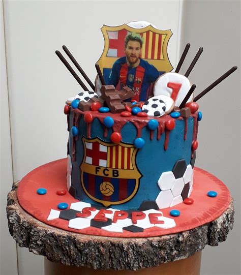 Fc Barcelona Messi Cake by Roseline ⚽️🏆😘 | Soccer birthday cakes, Kids birthday party cake ...