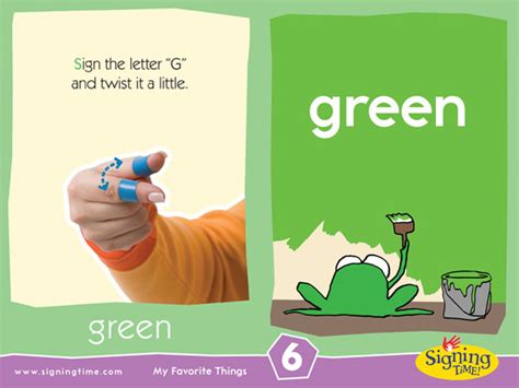 Learn how to sign the color Green – SigningTime Dictionary