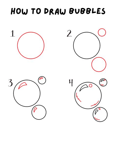 How to Draw Bubbles (Easy Step by Step) - Crafty Morning