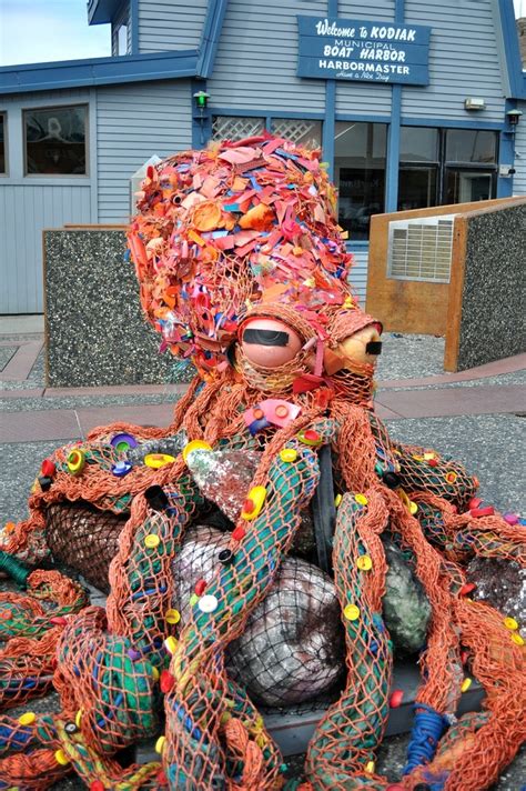 Massive Octopus Sculpture Created From Marine Litter