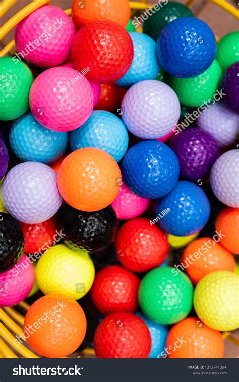 Colorful Assortment Golf Balls Many Colors Stock Photo 1372741394 | Shutterstock