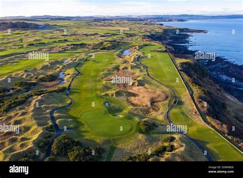 Aerial view of Fairmont St Andrews links golf course outside St Andrews ...