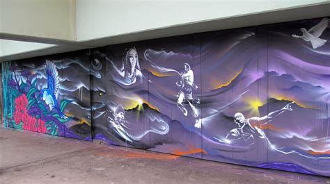 Inspirational mural at the Aylesbury Estate – Graffiti art workshops Community mural Artists London