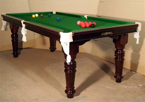 7ft E.J Riley Snooker Dining Table for sale - Pre owned, Antique Refurbished Secondhand