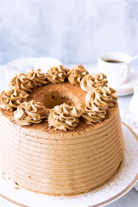 Coffee Chiffon Cake with the Perfect Coffee Buttercream Frosting