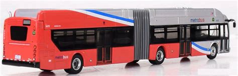 New Flyer Xcelsior Articulated Bus DC Metro 1:87-HO Scale Iconic Replicas NiB - Buses & Taxi Cabs