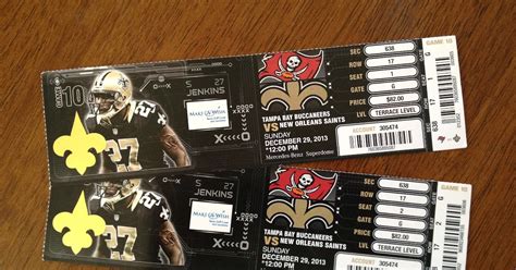 Our Adoption Journey(s): Saints vs. Buccaneers Tickets Raffle