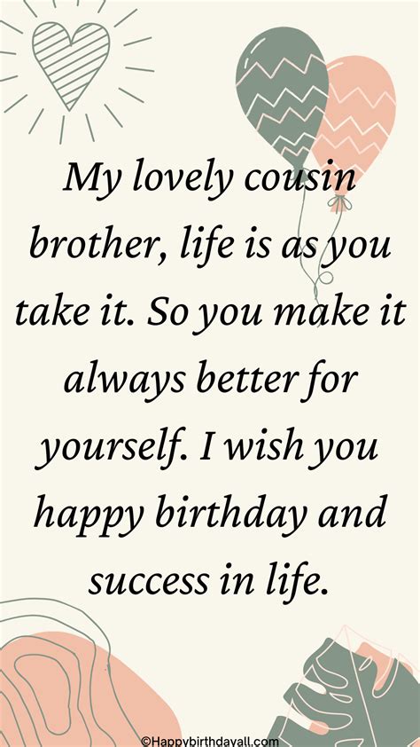 50 happy birthday wishes for cousin brother with images – Artofit