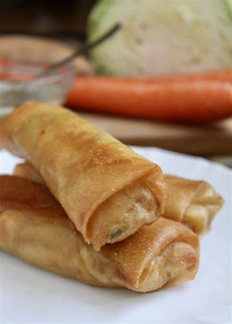 Filipino Lumpia with a Garlic and Black Pepper Vinegar Sauce ...