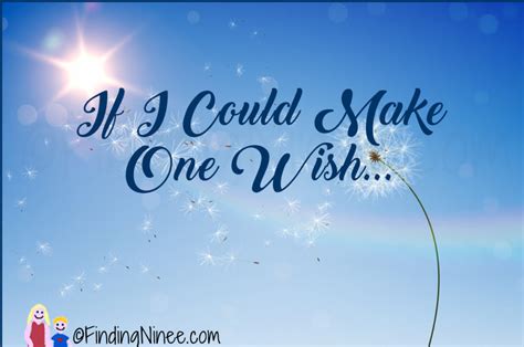 If I Could Make One Wish - Finding Ninee