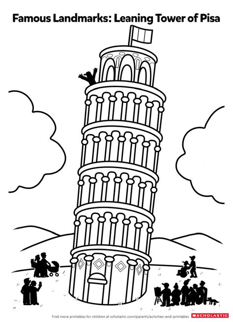 Famous Italy Landmarks Coloring Pages Coloring Pages