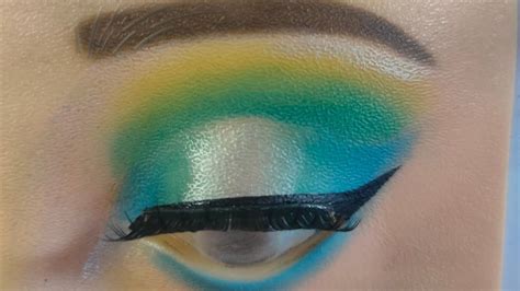 bridal 🥰 cut crease eye makeup tutorial step by step // blue cut crease ...